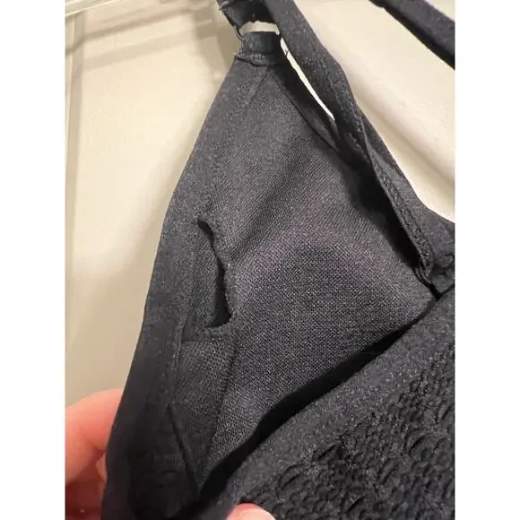 Gymshark Black Mesh Sports Bra Size Small - Picture 5 of 6